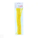 LIMPIAPIPAS CHENILLA AMARILLO 4MM X 30CM PACK 50U