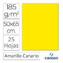 CARTULINA CANSON IRIS 50×65CM AMARILLO CANARIO 