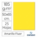 CARTULINA CANSON IRIS 50×65CM AMARILLO FLUOR 