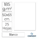CARTULINA CANSON IRIS 50×65CM BLANCO
