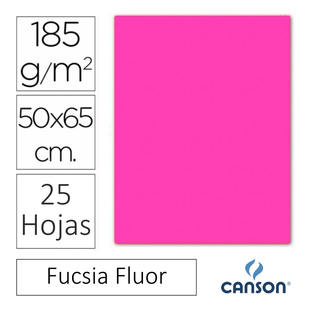 CARTULINA CANSON IRIS 50×65CM FUCSIA FLUOR