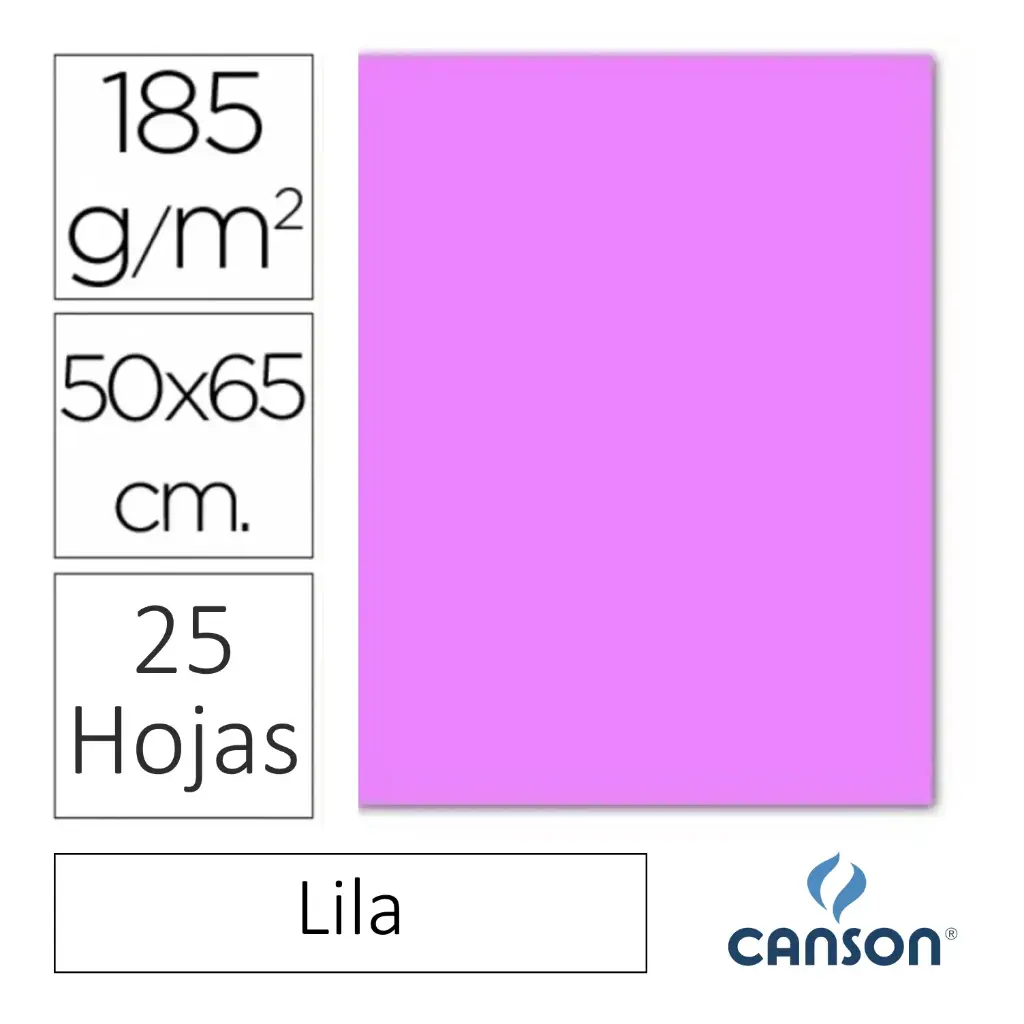 CARTULINA CANSON IRIS 50×65CM LILA