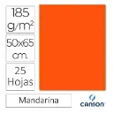 CARTULINA CANSON IRIS 50×65CM MANDARINA