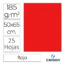 CARTULINA CANSON IRIS 50×65CM ROJO