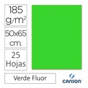 CARTULINA CANSON IRIS 50×65CM VERDE FLUOR