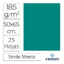 CARTULINA CANSON IRIS 50×65CM VERDE MENTA