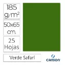 CARTULINA CANSON IRIS 50×65CM VERDE SAFARI