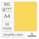 CARTULINA CANSON IRIS A4 AMARILLO LIMON