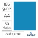 CARTULINA CANSON IRIS A4 AZUL MAR