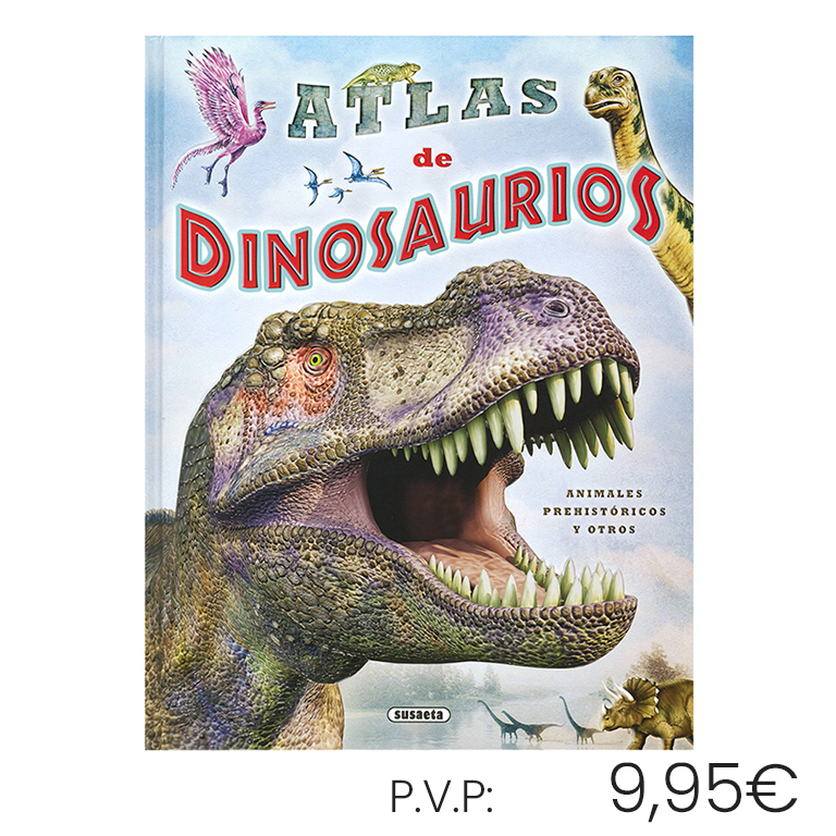 LIBRO SUSAETA ATLAS DE DINOSAURIOS, ANIMALES PREHISTÓRICOS Y OTROS 