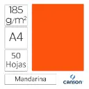 CARTULINA CANSON IRIS A4 MANDARINA