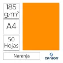 CARTULINA CANSON IRIS A4 NARANJA