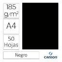 CARTULINA CANSON IRIS A4 NEGRO