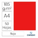 CARTULINA CANSON IRIS A4 ROJO