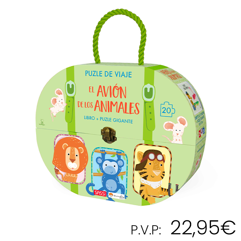 LIBRO+PUZZLE MANOLITO EL AVIÓN DE LOS ANIMALES