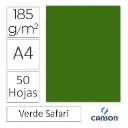 CARTULINA CANSON IRIS A4 VERDE SAFARI