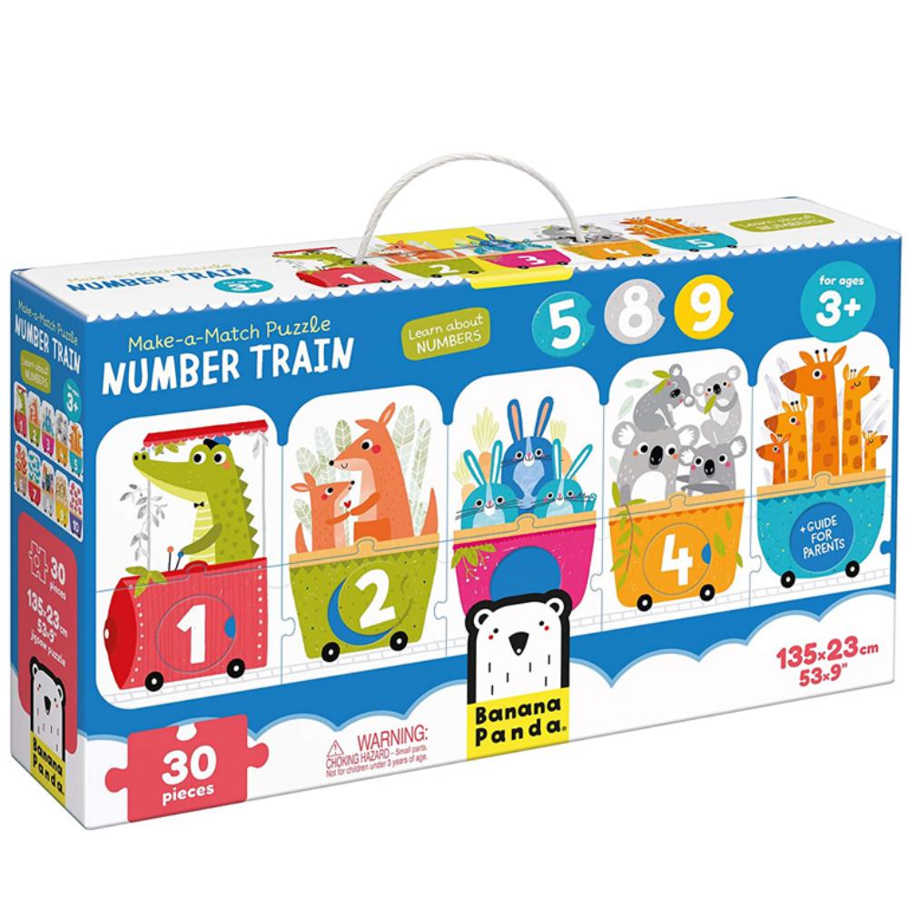 PUZZLE BANANA EL TREN DE LOS NÚMEROS
