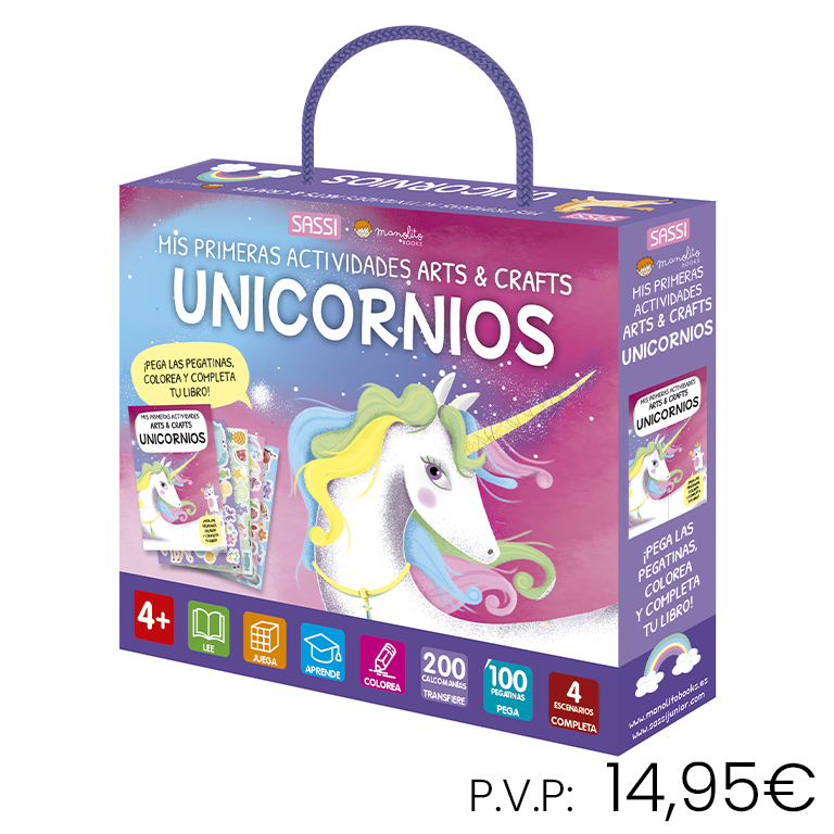 LIBRO+PUZZLE MANOLITO UNICORNIOS