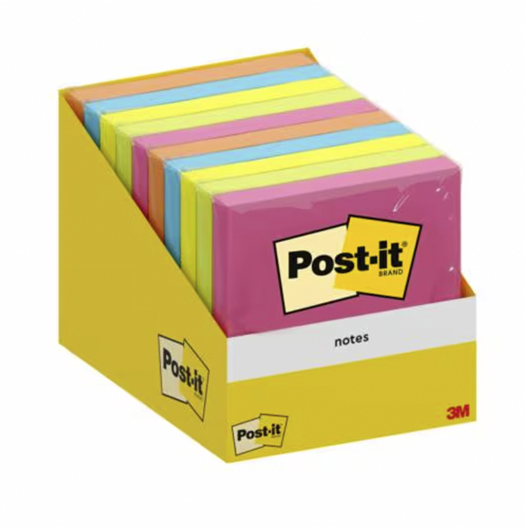 NOTA ADH.POST-IT 76X76 COLORES SURTIDOS
