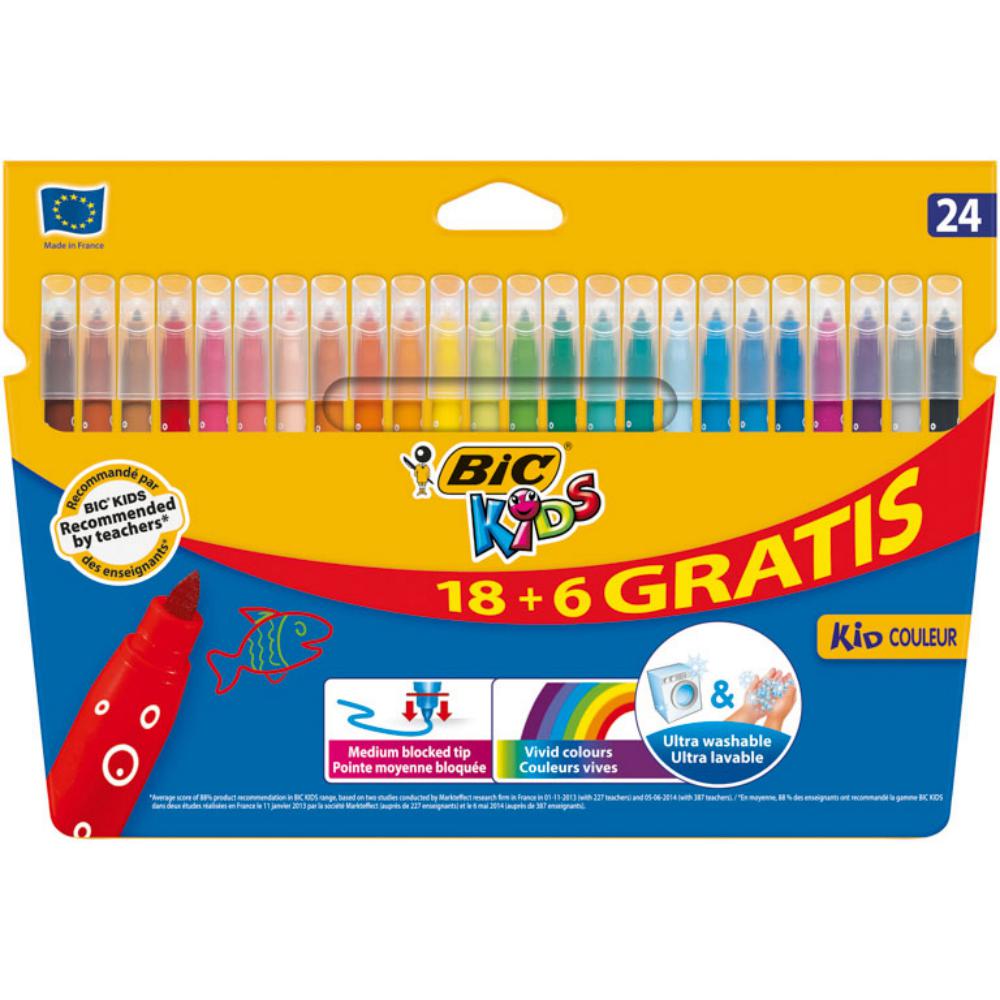 ROTULADOR BIC KID 24 COLORES