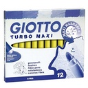 ROTULADOR GIOTTO TURBO MAXI UNICOLOR AMARILLO 12 UDS