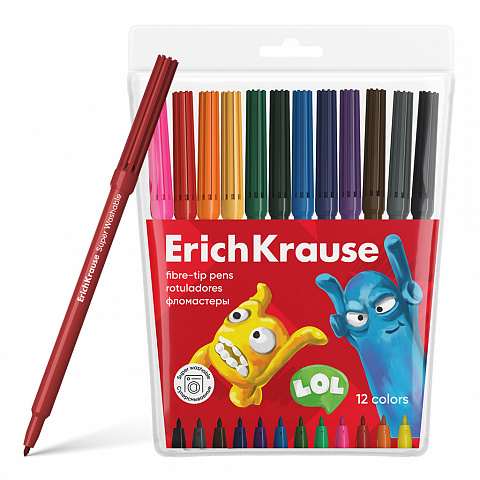 ROTULADORES ERICHKRAUSE 12 COLORES