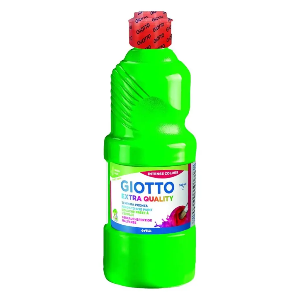 TÉMPERA GIOTTO 250G VERDE FLUORESCENTE 