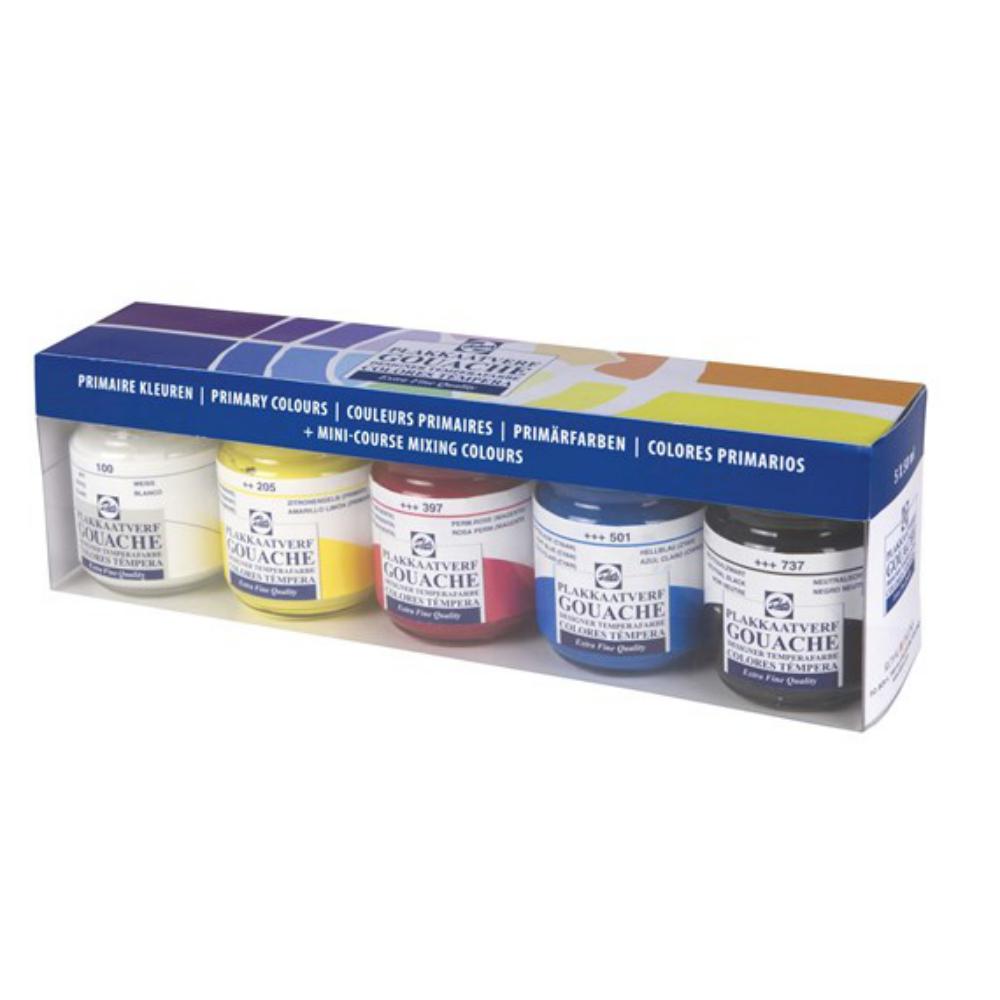 TÉMPERA GOUACHE TALENS 50ML SET 5 COLORES 