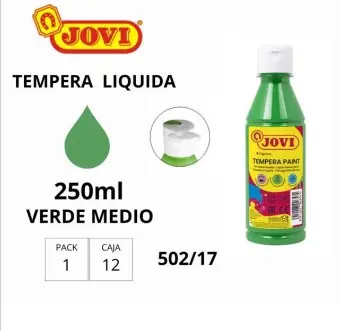 TEMPERA JOVI 250GR VERDE MEDIO 