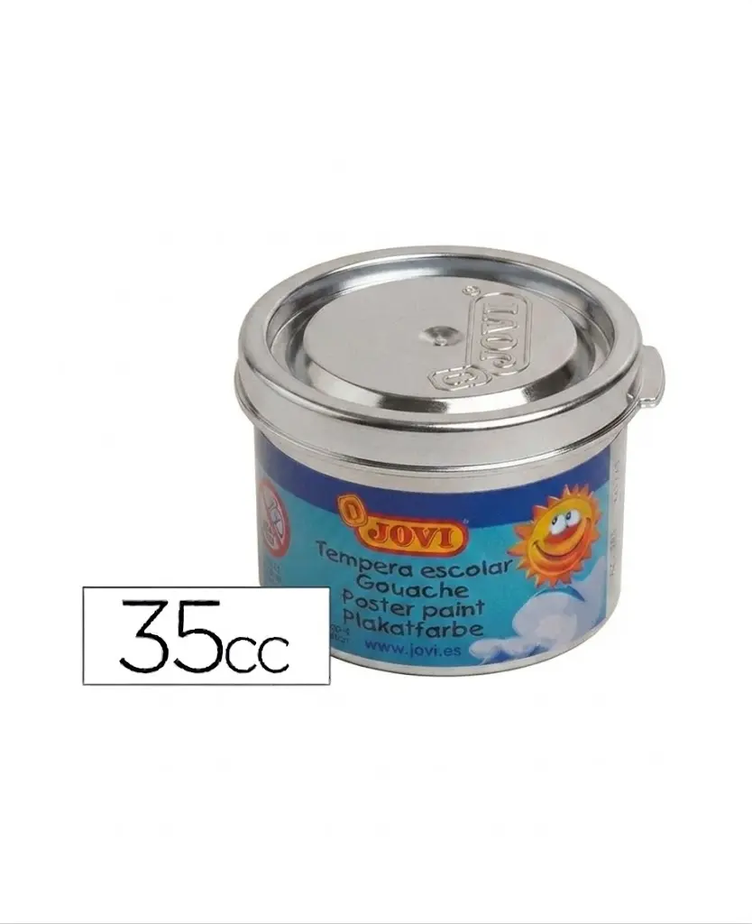 TÉMPERA JOVI ESCOLAR 35CC PLATA
