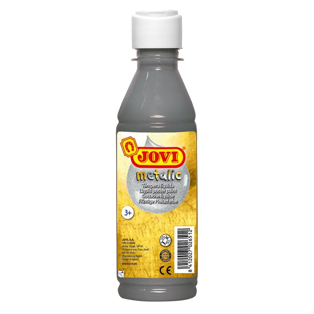 TÉMPERA JOVI 500GR PLATA