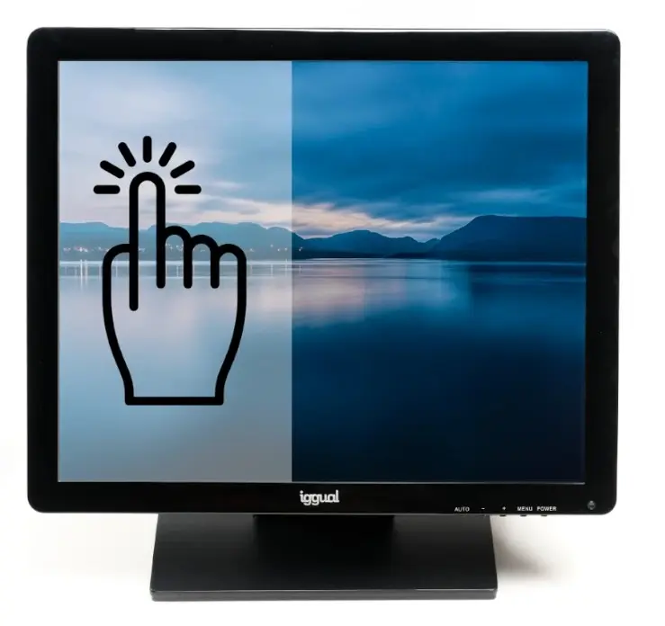 MONITOR TÁCTIL RESISTIVO IGGUAL 19" USB VGA HDMI – MTL19C