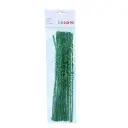 LIMPIAPIPAS CHENILLA METÁLICAS VERDE 6MM×30CM 25 UNIDADES