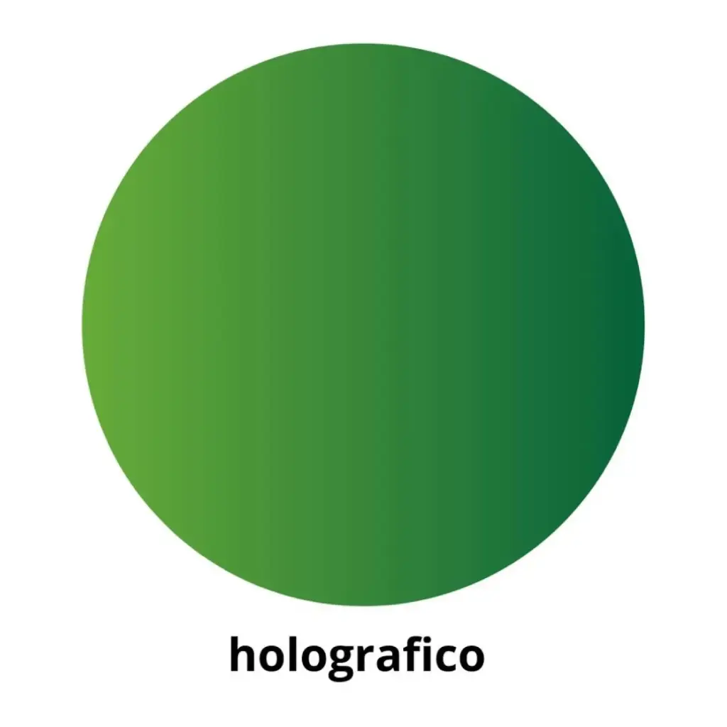 GOMETS CÍRCULO GRANDE Ø 21 MM HOLOGRÁFICO VERDE