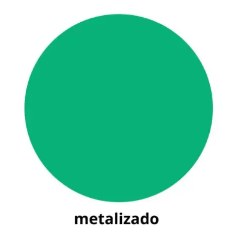 GOMETS CÍRCULO GRANDE Ø 21 MM METAL VERDE