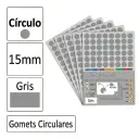 GOMETS CIRCULO MEDIANO Ø 15 MM GRIS