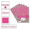 GOMETS CIRCULO MEDIANO Ø 15 MM ROSA
