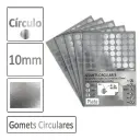 GOMETS CIRCULO PEQUEÑO Ø 10 MM METAL PLATA