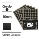 GOMETS CIRCULO PEQUEÑO Ø 10 MM NEGRO