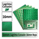 GOMETS CORAZON LAGRIMA Ø 16 MM VERDE
