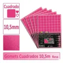GOMETS CUADRADO PEQUEÑO Ø 10,5 MM ROSA