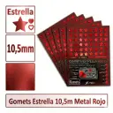 GOMETS ESTRELLA Ø 10,5 MM METAL ROJO
