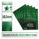 GOMETS ESTRELLA Ø 10,5 MM METAL VERDE