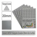 GOMETS TRIANGULO GRANDE Ø 20 MM GRIS