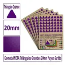 GOMETS TRIANGULO GRANDE Ø 20 MM PURPURA