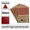 GOMETS TRIANGULO GRANDE Ø 20 MM ROJO
