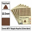 GOMETS TRIANGULO PEQUEÑO Ø 10,5 MM MARRON