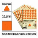 GOMETS TRIANGULO PEQUEÑO Ø 10,5 MM NARANJA