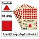 GOMETS TRIANGULO PEQUEÑO Ø 10,5 MM ROJO