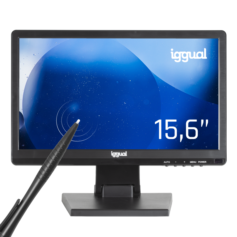 MONITOR TÁCTIL RESISTIVO IGGUAL 15,6" HD+ 16:9 – MTL15CP